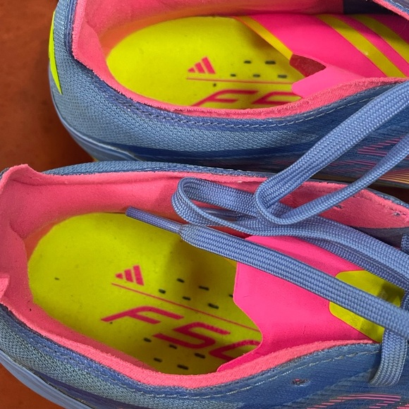 adidas F50 Pro FG -SoccerWorld -Adidas  Sneakers -Blue, Pink, and Yellow size 12 - Picture 7 of 8